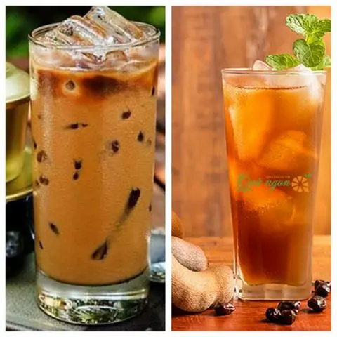 Hình ảnh Combo Cafe Sữa và Lục Trà Me