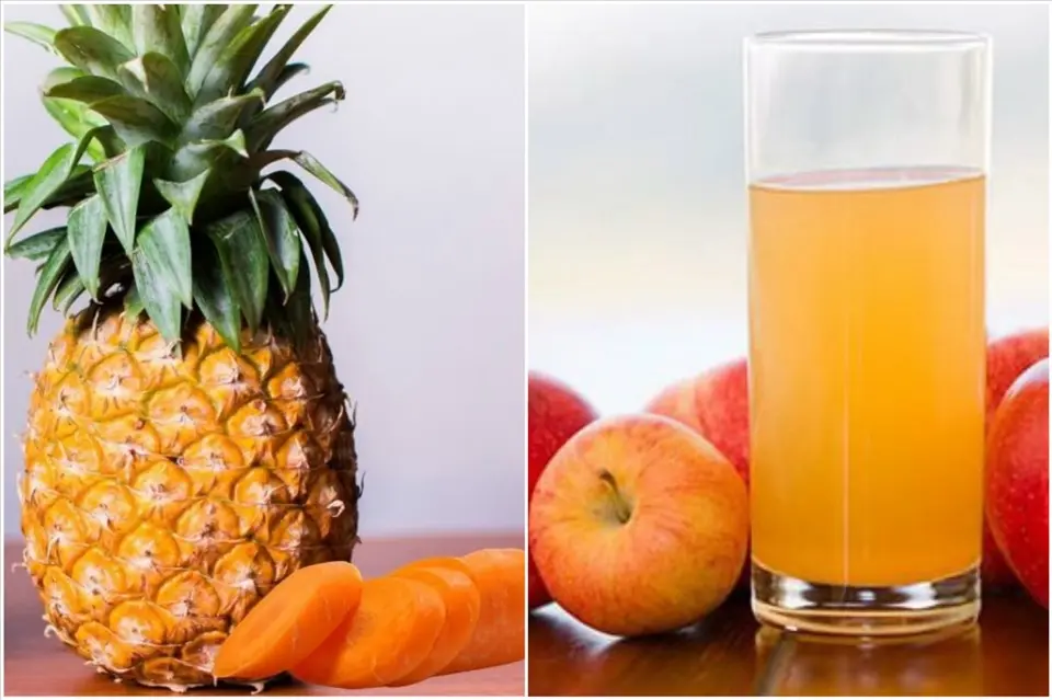 Hình ảnh Ép Thơm, Táo, Cà Rốt