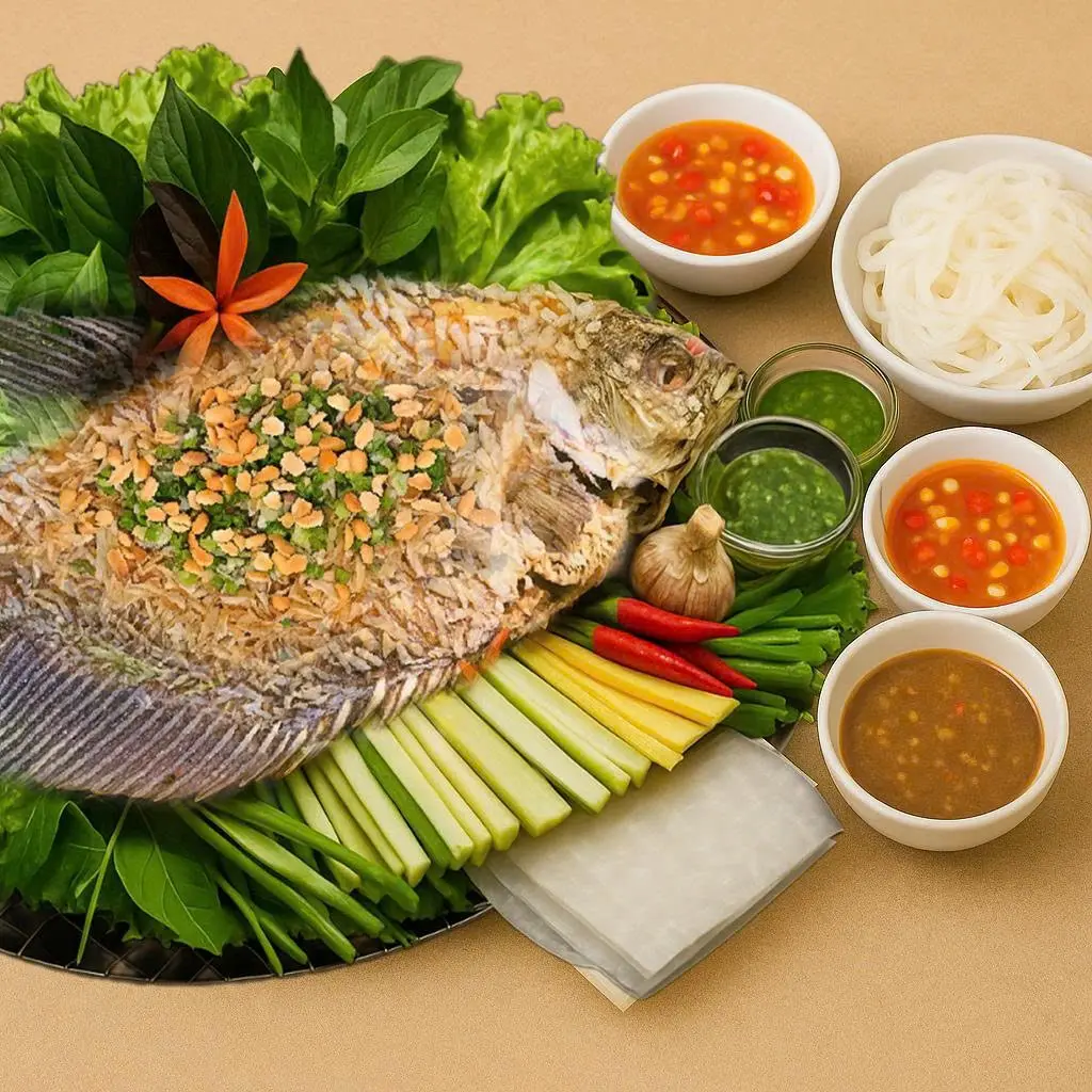 Hình ảnh Cá Tai Tượng Chiên Xù Giòn Rụm – Combo 3-4 Người | Đặc Sản Miền Tây