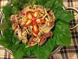 Hình ảnh Dê Xào Tía Tô