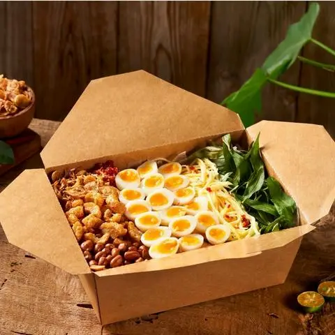 Hình ảnh Bánh tráng trộn Tóp mỡ Lòng đào (phần 8-10 người)
