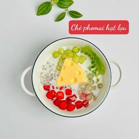 Hình ảnh Chè phô mai hạt lựu