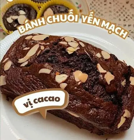 Hình ảnh Bánh chuối yến mạch sữa chua vị cacao 500gr