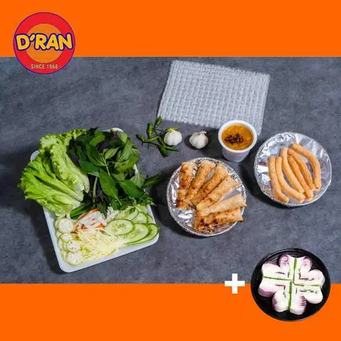 Hình ảnh COMBO 1: Nem nướng D’ran Phần 1 Người + 1 Rau câu hoa tuyết tứ vị