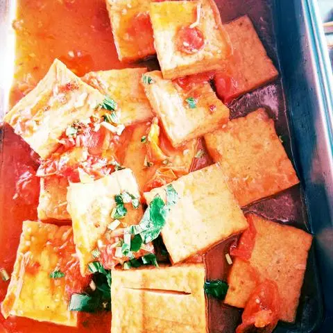 Hình ảnh đậu hũ sốt cà