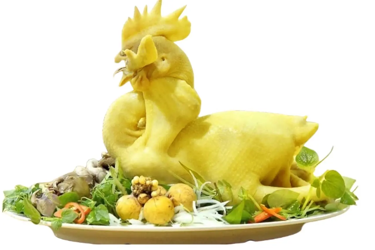 Hình ảnh 1 con gà cúng