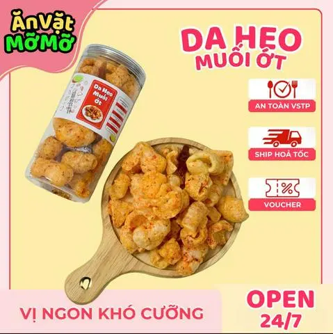 Hình ảnh Da Heo Muối Ớt Nhà Làm Không Pha 180g