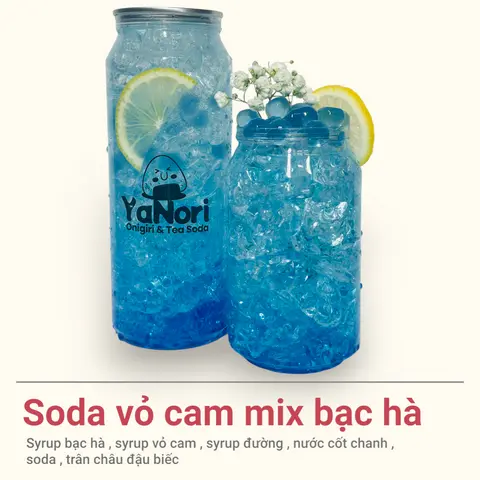 Hình ảnh Soda vỏ cam mix bạc hà