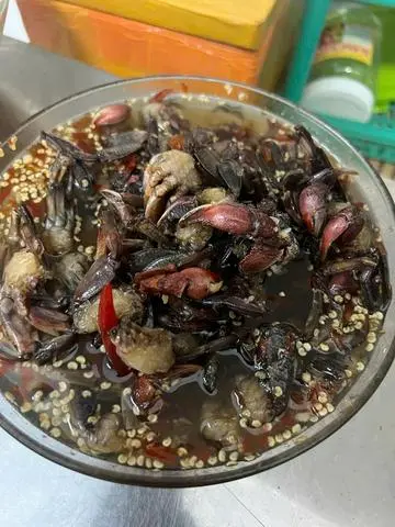 Hình ảnh ba khía trộn chua ngọt