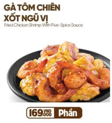 Hình ảnh Gà tôm chiên sốt ngũ vị