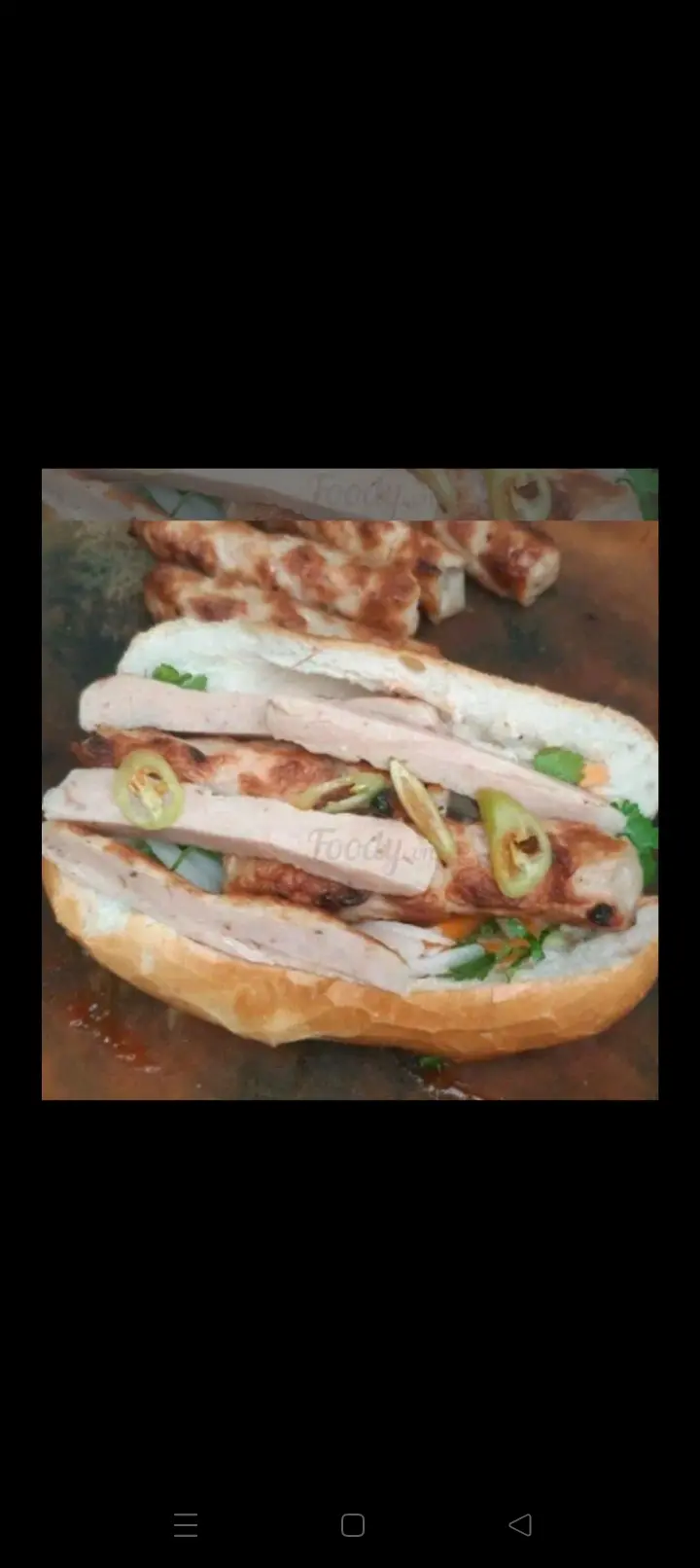 Hình ảnh BÁNH MÌ HEO QUAY+NEM NƯỚNG 
