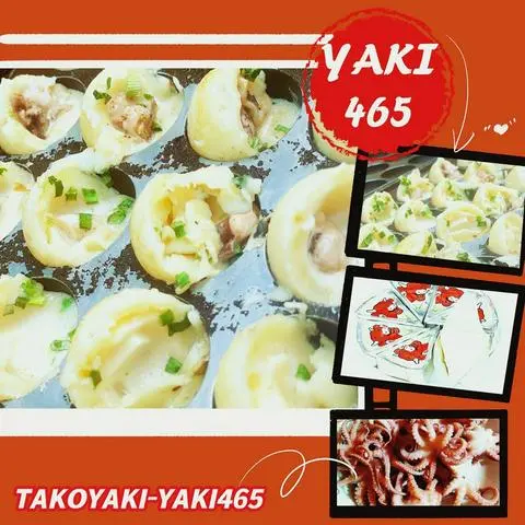 Hình ảnh Takoyaki nhân bạch tuộc - phô mai