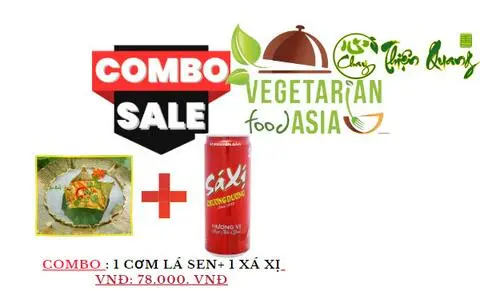 Hình ảnh combo : 1 cơm lá sen+ 1 xá xị vnđ: 78.000. vnđ