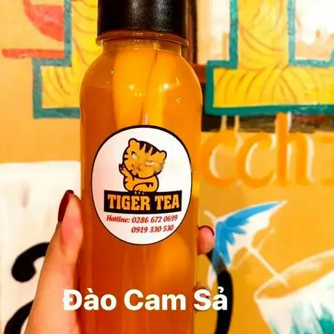 Hình ảnh Trà Đào Cam Sả (chai) 500ml