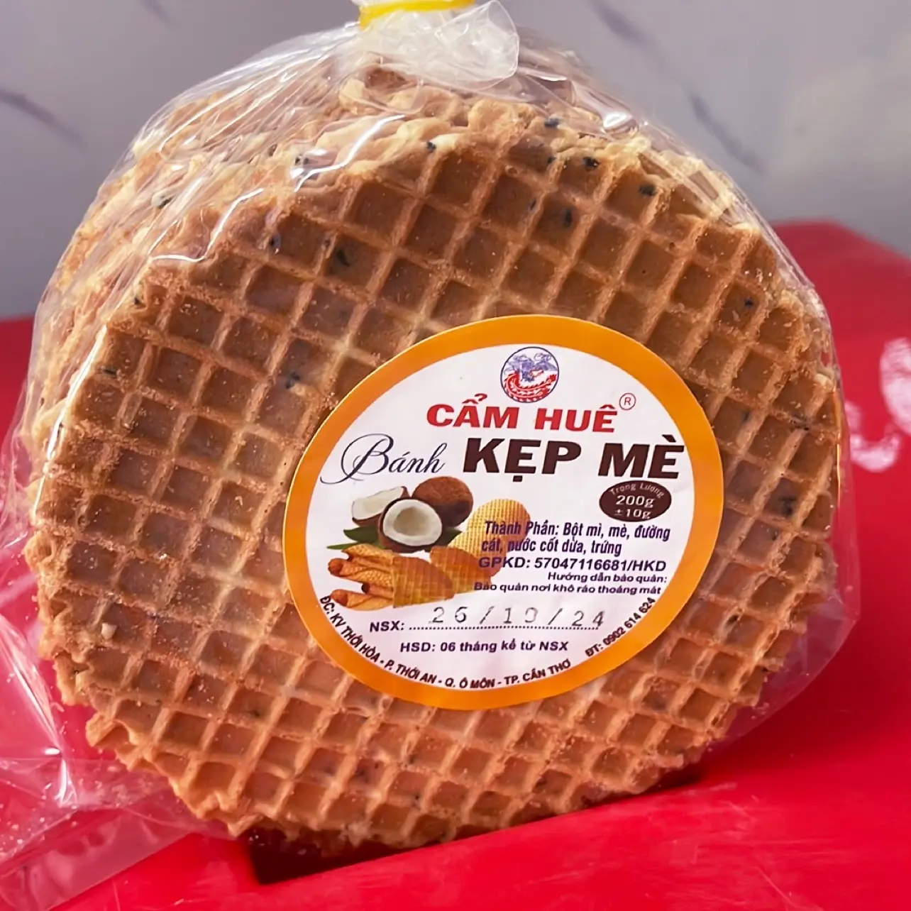 Hình ảnh Bánh kẹp mè 