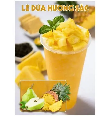Hình ảnh 7. Trà Lê Dứa Hương Sắc Size L (Có sẵn trân châu)