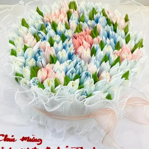 Hình ảnh Bánh kem Hoa sz16cm ( mẫu ngẫu nhiên)