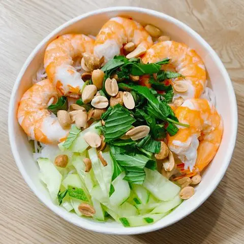 Hình ảnh Bún Mắm Nêm Tôm Luộc 