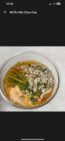 Hình ảnh Bún Ốc Hến Chua Cay