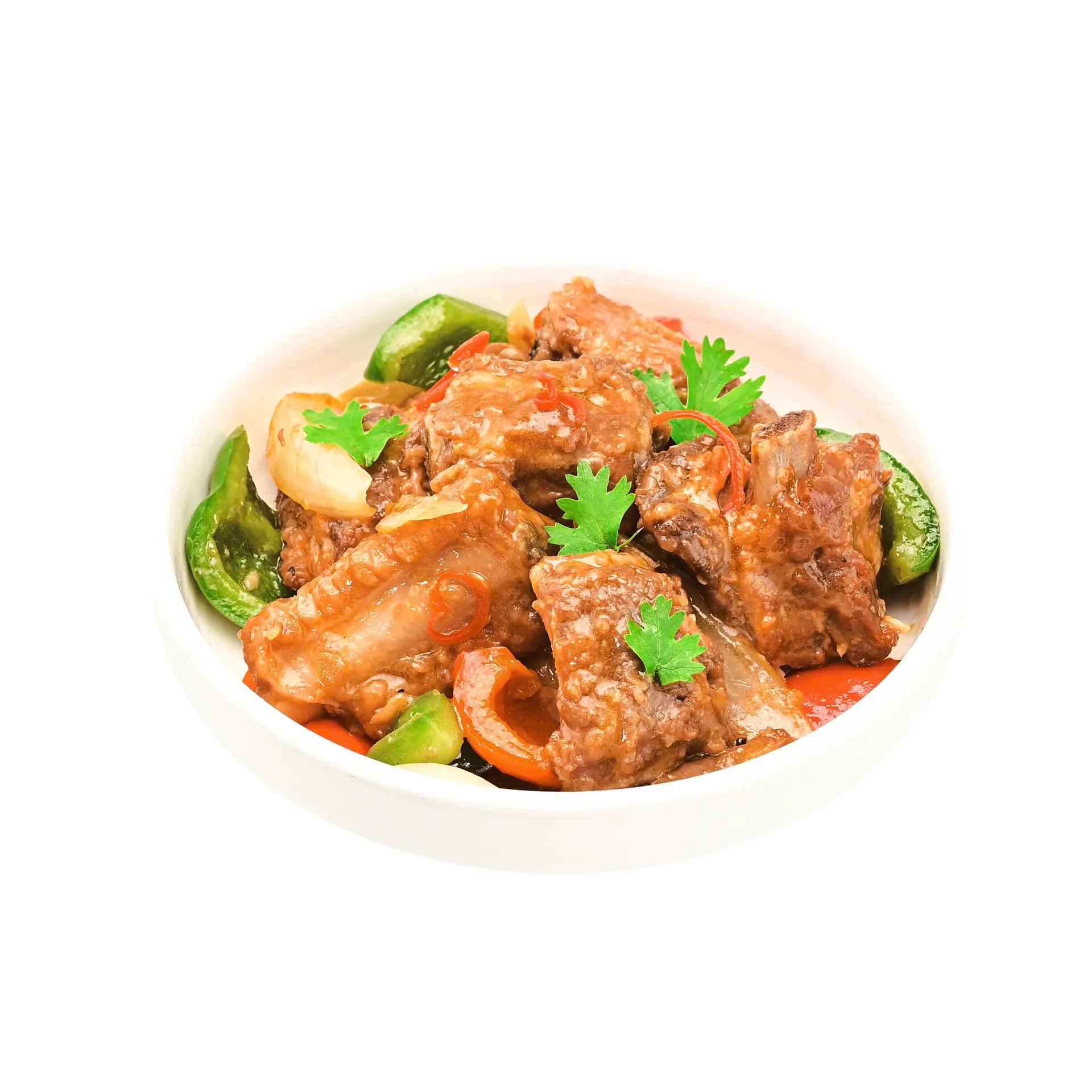 Hình ảnh Cơm sườn xào chua ngọt