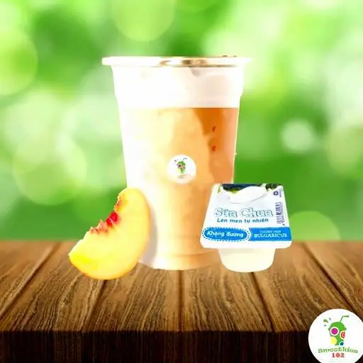 Hình ảnh Sinh tố đào sữa chua