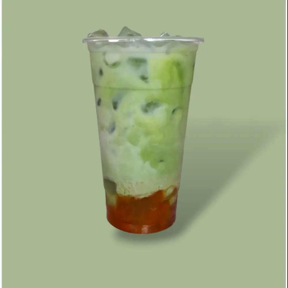 Hình ảnh Matcha latte đào