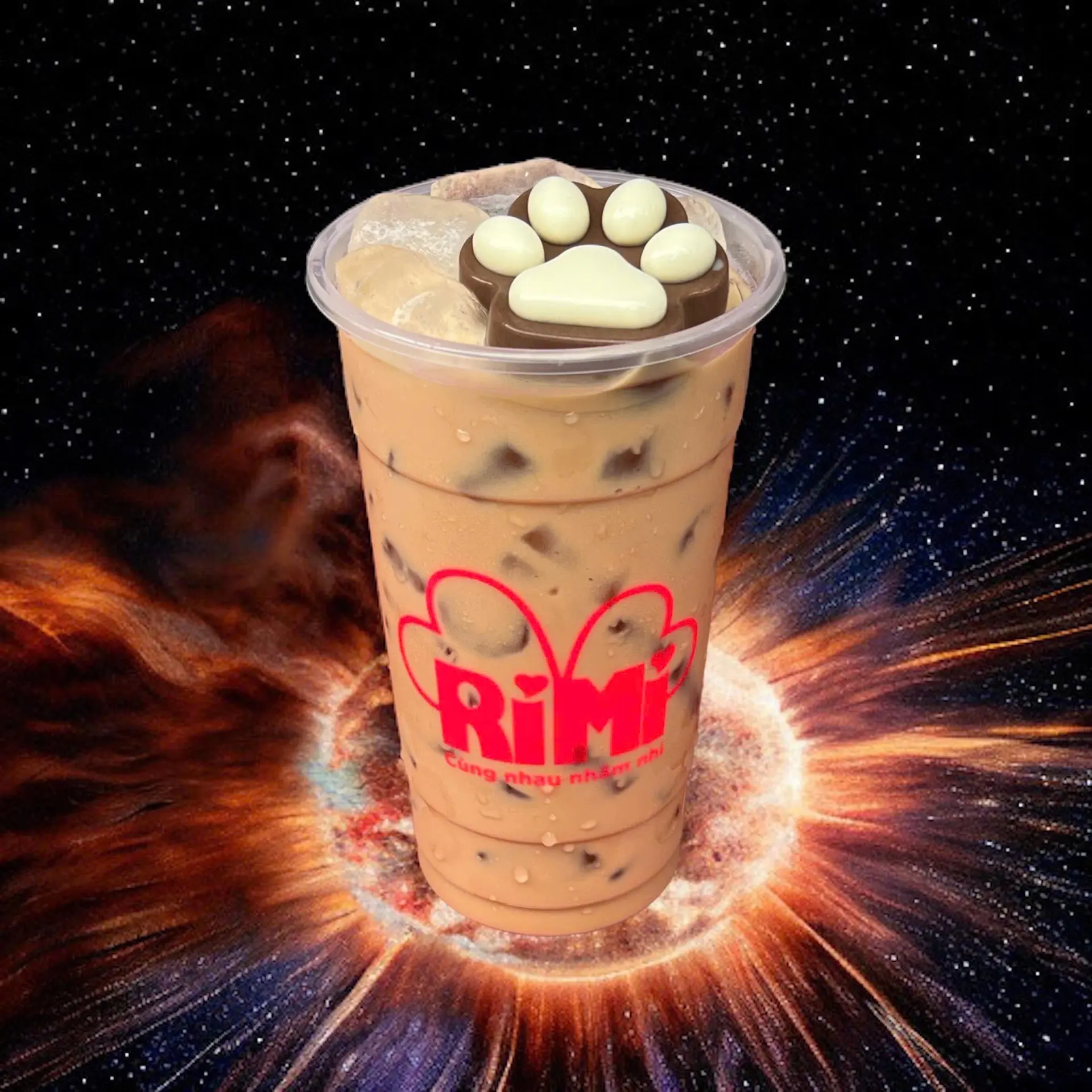 Hình ảnh Trà sữa chân mèo socola