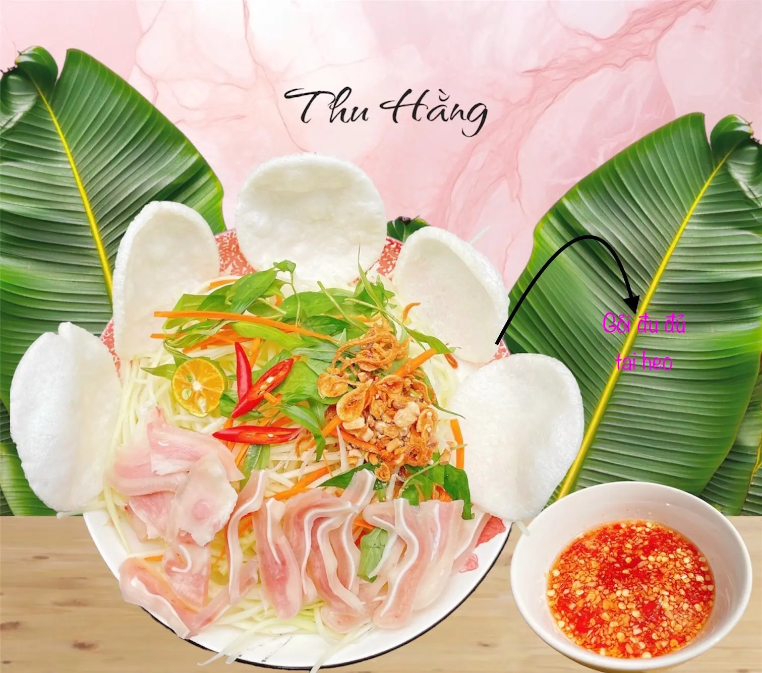 Hình ảnh Combo: 1 Gỏi đu đủ Tai heo + 5 gỏi cuốn tôm thịt ❤️