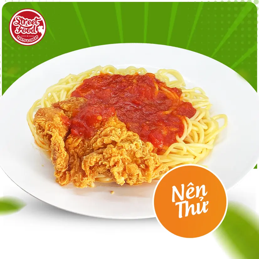 Hình ảnh Mì Ý Xốt Gà Giòn