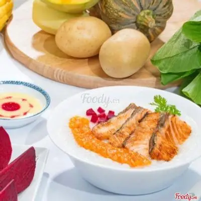 Hình ảnh Cháo cá hồi