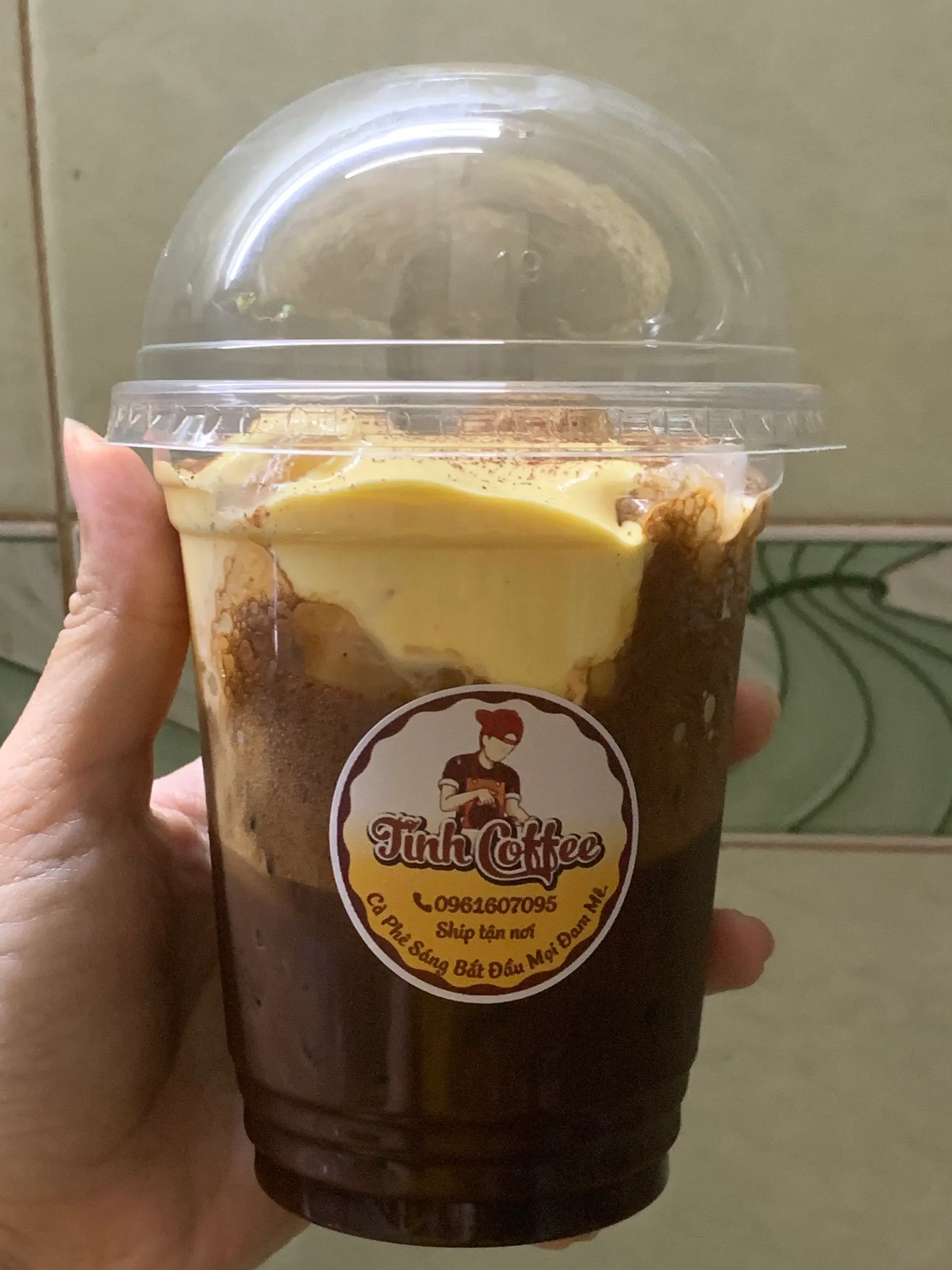 Hình ảnh cafe kem trứng