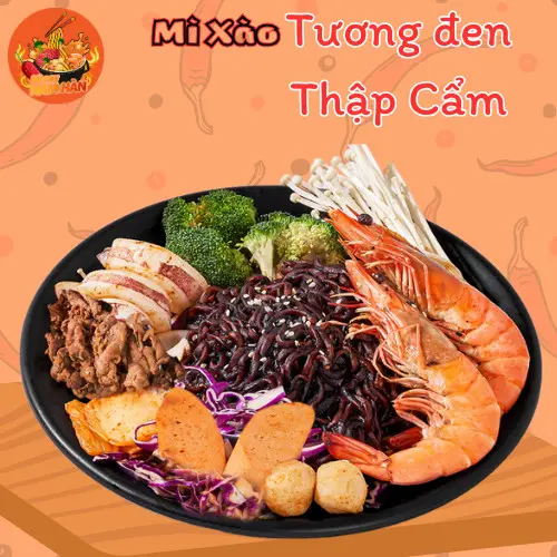 Hình ảnh Mì xào thập cẩm tương đen