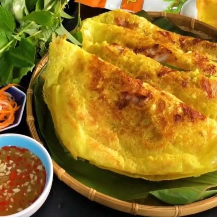 Hình ảnh Bánh Xèo Miền Tây Trứng