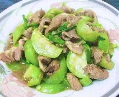 Hình ảnh Mướp hương xào lòng gà