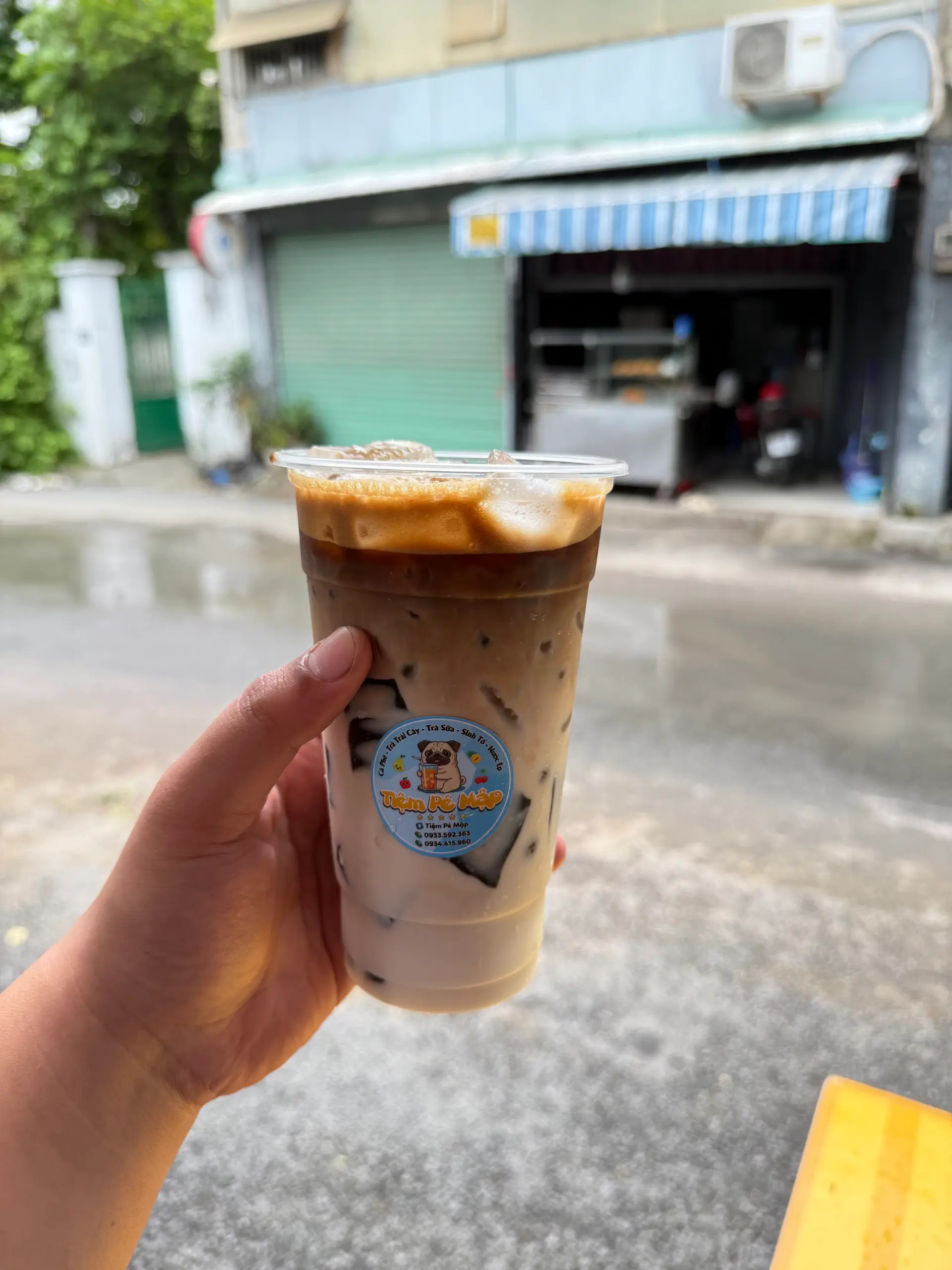 Hình ảnh Cà phê sữa tươi sương sáo