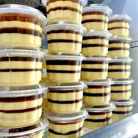 Hình ảnh Combo 5 rau câu flan cheese siêu béo thơm ngon 120ml