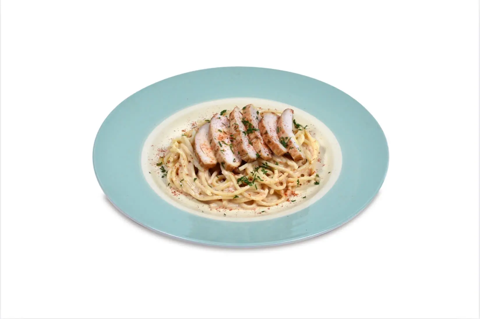 Hình ảnh Mì spaghetti với gà sốt kem vị Cajun