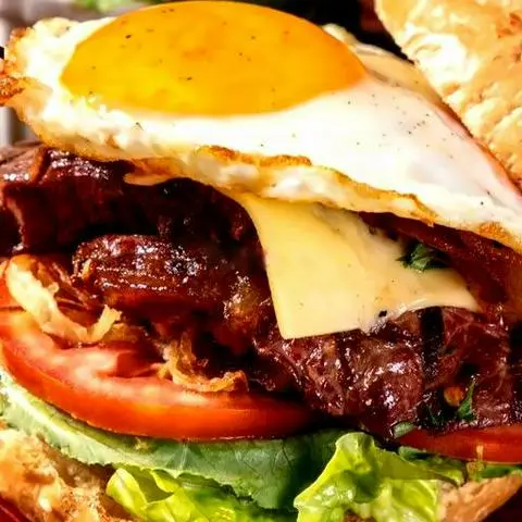 Hình ảnh Hamburger 2 miếng bò