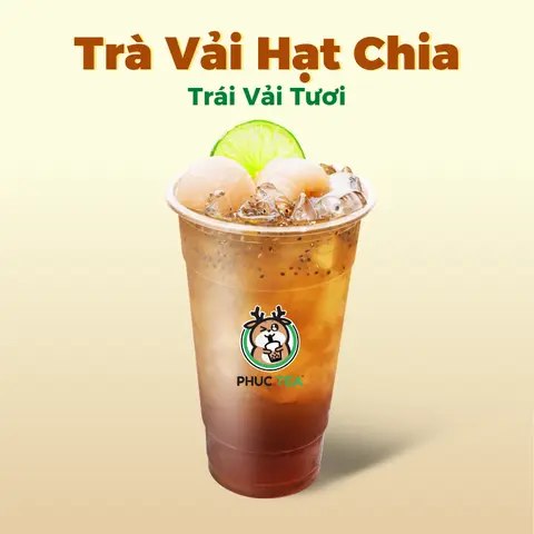Hình ảnh Trà Vải Hạt Chia (Size M)