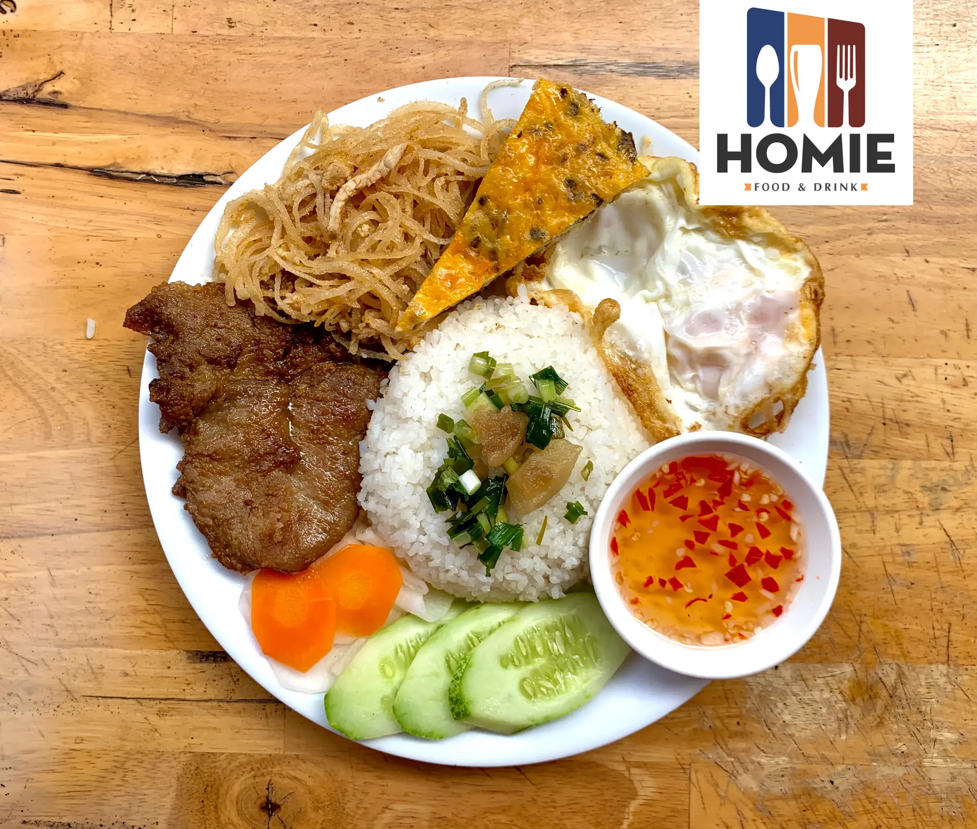 Hình ảnh Cơm tấm Sườn Bì Chả Trứng