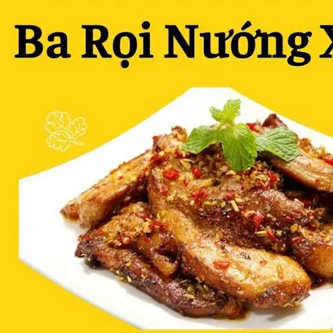 Hình ảnh CƠM BA RỌI NƯỚNG SẢ ỚT