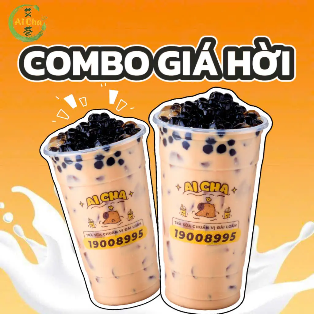 Hình ảnh COMBO 2 LY HỒNG TRÀ SỮA ASSAM TRÂN CHÂU ĐEN - SIZE L