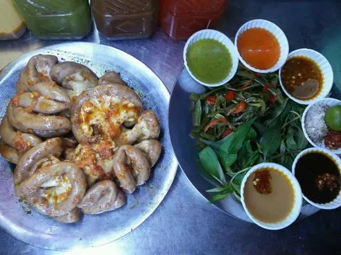 Hình ảnh Lòng phèo non nướng - kèm đậu bắp nướng - 1 lạng