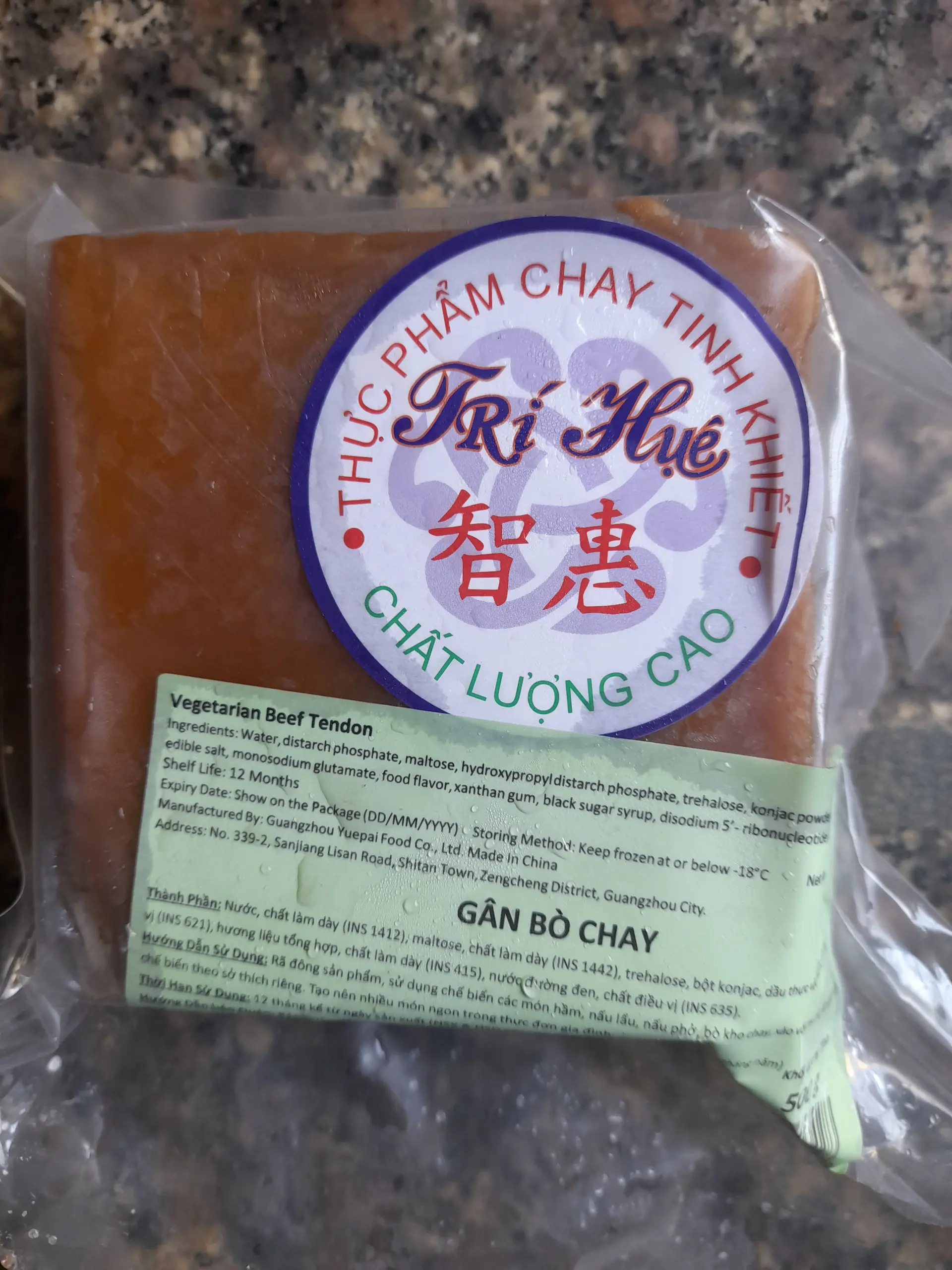 Hình ảnh gân bò chay trí huệ 500g