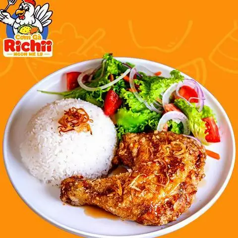 Hình ảnh Cơm Đùi Gà Góc Tư Sốt Mắm Tỏi