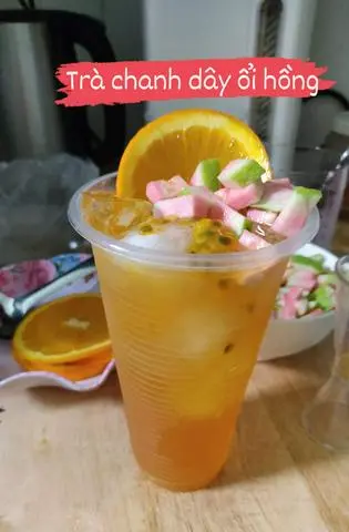 Hình ảnh Trà chanh dây ổi hồng
