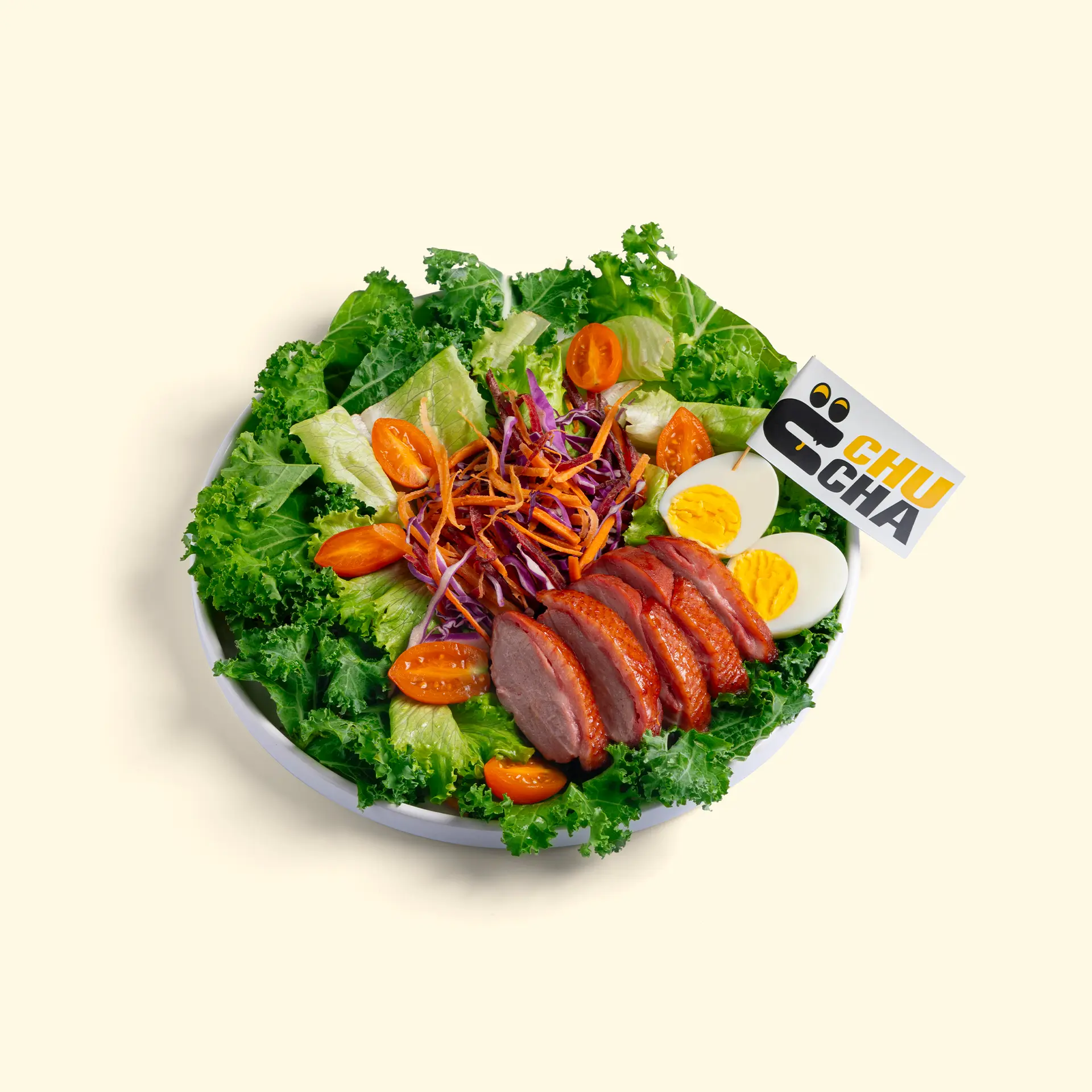 Hình ảnh SALAD LƯỜN NGỖNG XÔNG KHÓI ÁP CHẢO KÈM TRỨNG