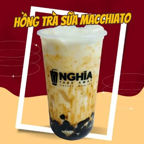 Hình ảnh Hồng trà sữa macchiato