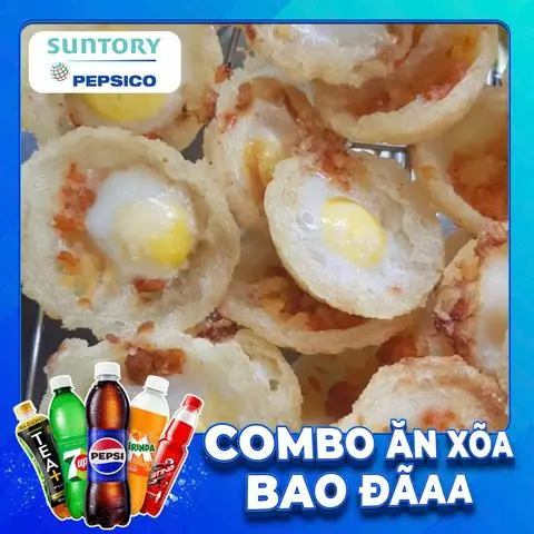Hình ảnh Combo Bánh Khọt Trứng 10 Cái + Nước Ngọt SPVB