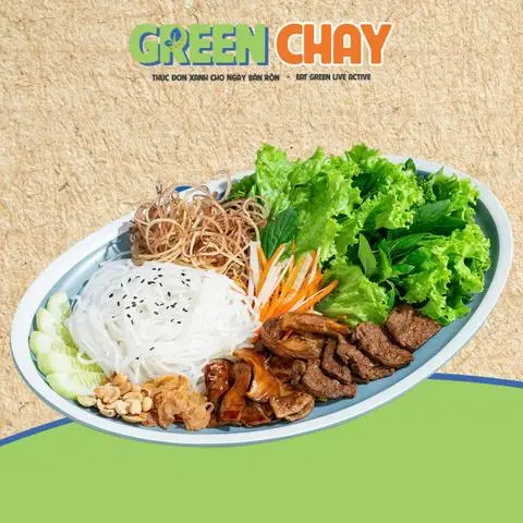 Hình ảnh Bún nấm bào ngư nướng chay